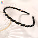 Wholesale candy-colored fabric braided headband JDC-HD-GSQY021 Headband JoyasDeChina Bright silk-black fabric Wholesale Jewelry JoyasDeChina Joyas De China