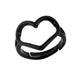 Wholesale candy-colored heart-shaped copper plating rings JDC-RS-AS292 Rings JoyasDeChina black adjustable Wholesale Jewelry JoyasDeChina Joyas De China