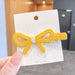 Wholesale candy-colored woolen bowknot fabric Hair Clips JDC-HC-i327 Hair Clips JoyasDeChina 12# yellow bow Wholesale Jewelry JoyasDeChina Joyas De China