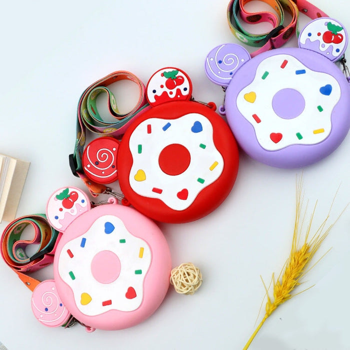 Wholesale candy donut silicone children's cross-body bag MOQ≥5 JDC-SD-Ruox009 Shoulder Bags 超级 Wholesale Jewelry JoyasDeChina Joyas De China