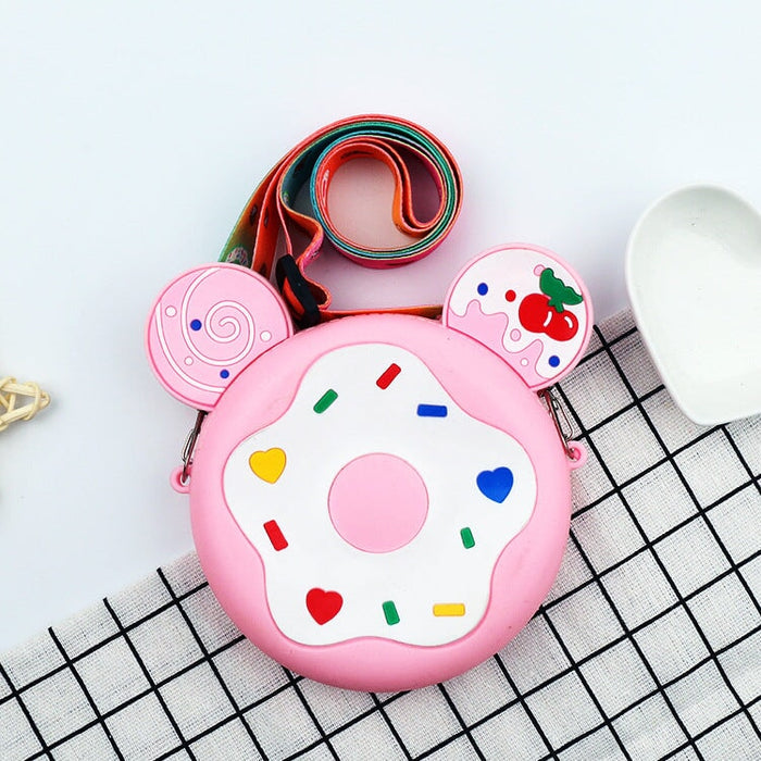 Wholesale candy donut silicone children's cross-body bag MOQ≥5 JDC-SD-Ruox009 Shoulder Bags 超级 Wholesale Jewelry JoyasDeChina Joyas De China