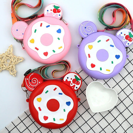 Wholesale candy donut silicone children's cross-body bag MOQ≥5 JDC-SD-Ruox009 Shoulder Bags 超级 Wholesale Jewelry JoyasDeChina Joyas De China
