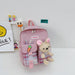 Bulk Jewelry Wholesale canvas double bear Children Bag JDC-CB-MF013 Wholesale factory from China YIWU China