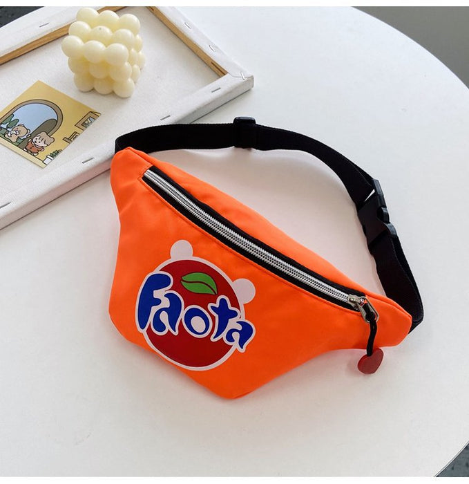 Wholesale canvas small chest bag JDC-SD-KR033 Shoulder Bags 坤然 Pepsi orange Wholesale Jewelry JoyasDeChina Joyas De China