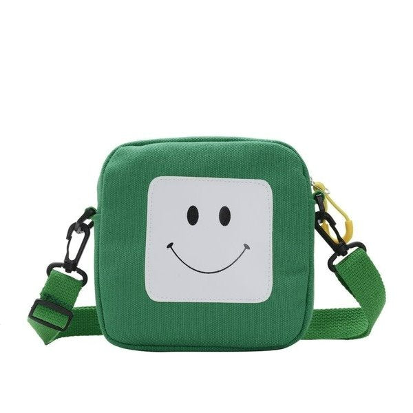 Wholesale Canvas Smiley Cute Messenger Bag JDC-SD-KR045 Shoulder Bags 坤然 Wholesale Jewelry JoyasDeChina Joyas De China