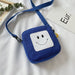 Wholesale Canvas Smiley Cute Messenger Bag JDC-SD-KR045 Shoulder Bags 坤然 blue Wholesale Jewelry JoyasDeChina Joyas De China
