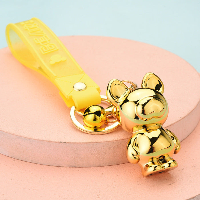 Wholesale Cartoon Acrylic Bear Keychains JDC-KC-WS032 Keychains 围颂 gold Wholesale Jewelry JoyasDeChina Joyas De China