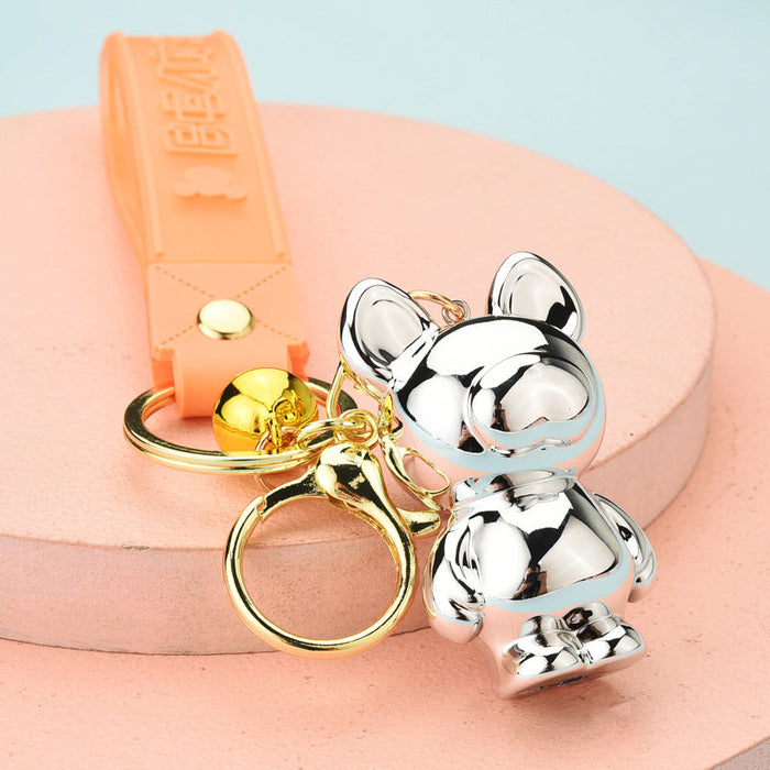 Wholesale Cartoon Acrylic Bear Keychains JDC-KC-WS032 Keychains 围颂 silver Wholesale Jewelry JoyasDeChina Joyas De China