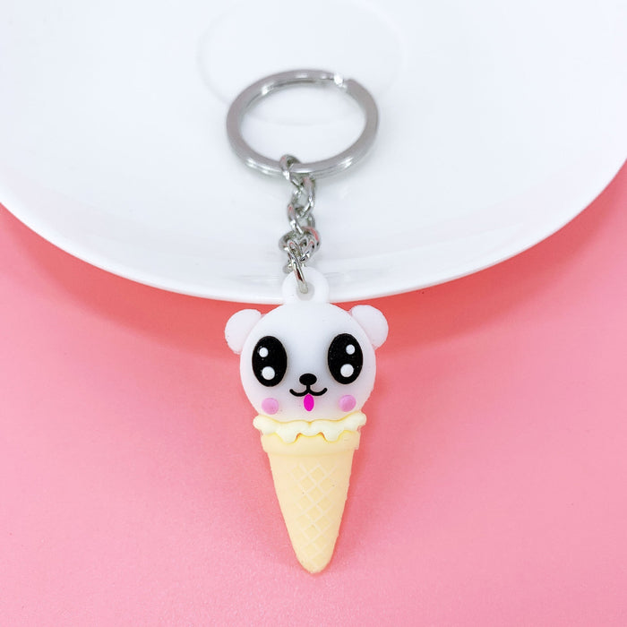 Wholesale cartoon animal ice cream alloy keychain MOQ≥ 10 JDC-KC-yongz008 Keychains 永泽 4 Wholesale Jewelry JoyasDeChina Joyas De China