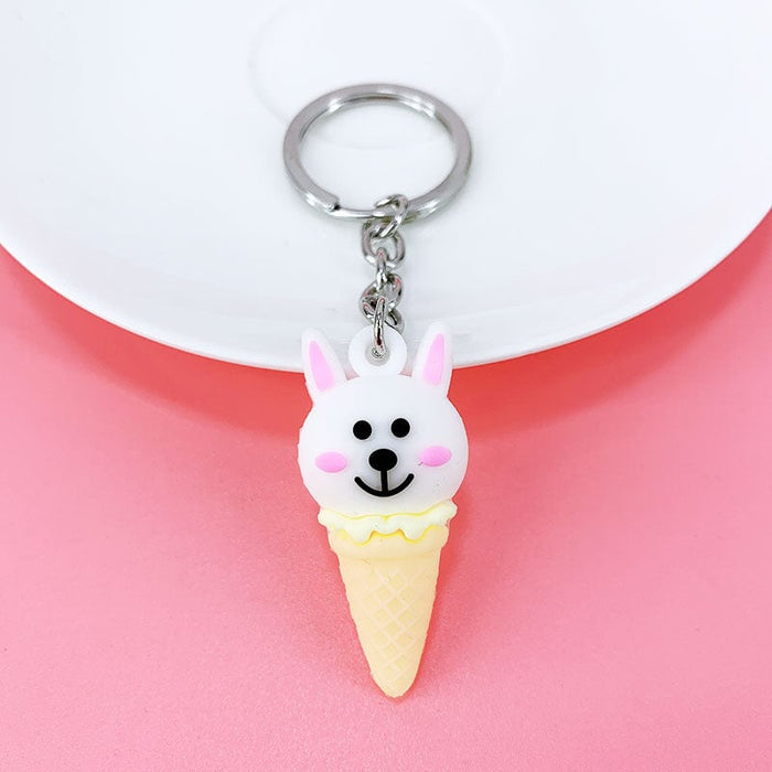 Wholesale cartoon animal ice cream alloy keychain MOQ≥ 10 JDC-KC-yongz008 Keychains 永泽 Wholesale Jewelry JoyasDeChina Joyas De China