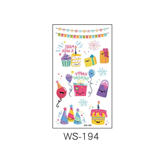 Wholesale Cartoon Birthday Party Waterproof Tattoo Stickers JDC-TS-XLM002 Sticker 星里美 Wholesale Jewelry JoyasDeChina Joyas De China