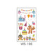 Wholesale Cartoon Birthday Party Waterproof Tattoo Stickers JDC-TS-XLM002 Sticker 星里美 WS-196 105x60mm Wholesale Jewelry JoyasDeChina Joyas De China