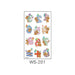 Wholesale Cartoon Birthday Party Waterproof Tattoo Stickers JDC-TS-XLM002 Sticker 星里美 WS-201 105x60mm Wholesale Jewelry JoyasDeChina Joyas De China