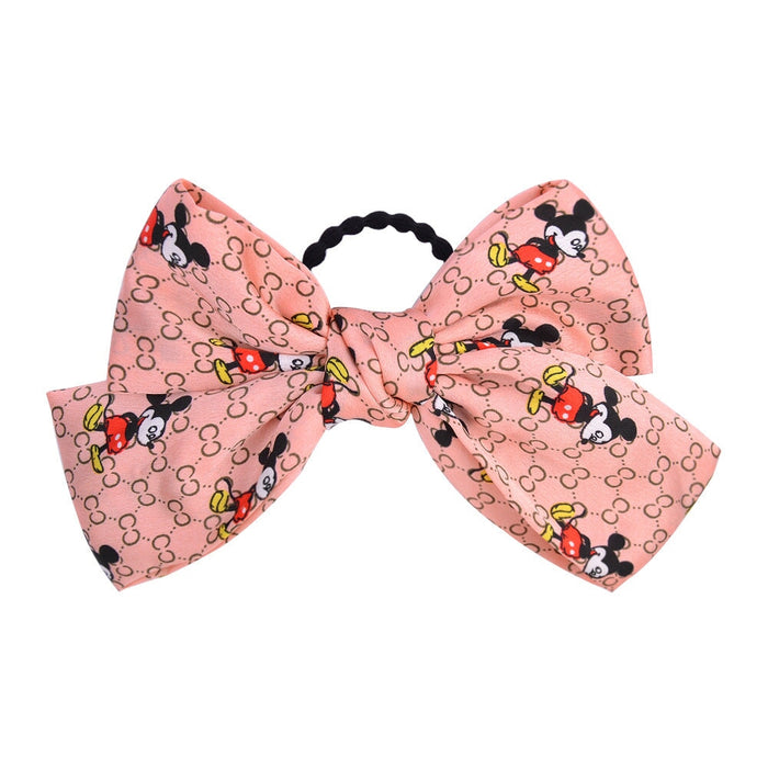 Wholesale cartoon bow back hair scrunchies (F) MOQ≥2 JDC-HS-YL061 Hair Scrunchies 雅伦 MOQ2 02 Wholesale Jewelry JoyasDeChina Joyas De China