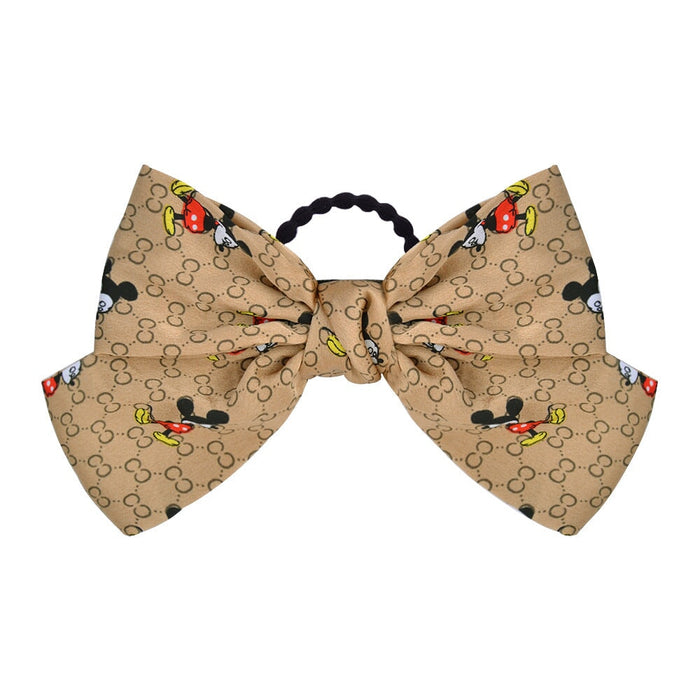 Wholesale cartoon bow back hair scrunchies (F) MOQ≥2 JDC-HS-YL061 Hair Scrunchies 雅伦 MOQ2 03 Wholesale Jewelry JoyasDeChina Joyas De China