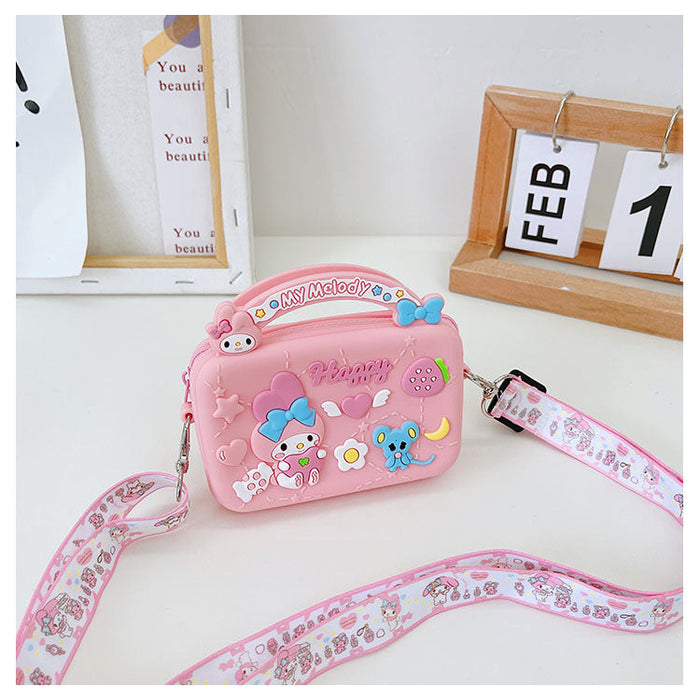 Wholesale cartoon children silicone shoulder bag JDC-SD-JiaQ071 Shoulder Bags 家庆 pink Wholesale Jewelry JoyasDeChina Joyas De China