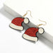 Wholesale cartoon christmas elk flannel earrings JDC-ES-JY003 Earrings JoyasDeChina Christmas hat Wholesale Jewelry JoyasDeChina Joyas De China