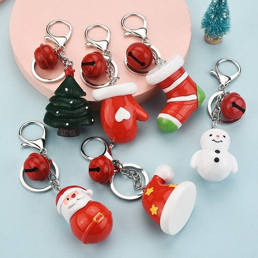 Wholesale Cartoon Christmas Resin Keychain JDC-KC-WS027 Keychains 围颂 Wholesale Jewelry JoyasDeChina Joyas De China