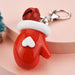 Wholesale Cartoon Christmas Resin Keychain JDC-KC-WS027 Keychains 围颂 gloves OPP bag Wholesale Jewelry JoyasDeChina Joyas De China