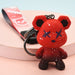 Wholesale Cartoon Color Bear Resin Keychain JDC-KC-WS028 Keychains 围颂 red Wholesale Jewelry JoyasDeChina Joyas De China