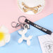 Wholesale Cartoon Cute Epoxy Balloons Dog Keychain JDC-KC-HongW001 Keychains 鸿文 white 53*51mm Wholesale Jewelry JoyasDeChina Joyas De China