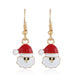 Wholesale cartoon cute Santa Earrings JDC-ES-KQ097 Earrings JoyasDeChina KC golden red Wholesale Jewelry JoyasDeChina Joyas De China