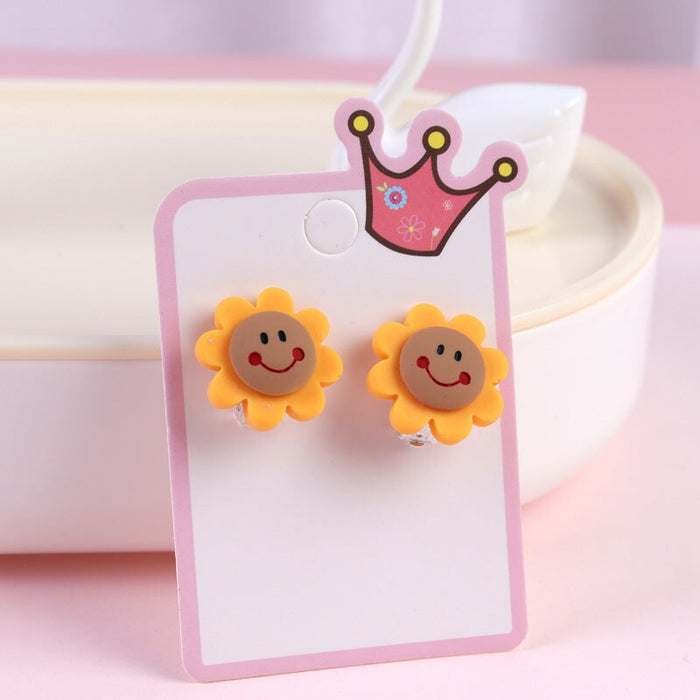 Wholesale Cartoon Earless Children's Ear Clips JDC-ES-Duor001 Earrings 朵蕊 Wholesale Jewelry JoyasDeChina Joyas De China