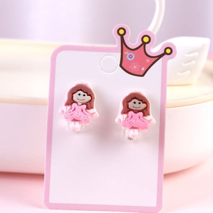 Wholesale Cartoon Earless Children's Ear Clips JDC-ES-Duor001 Earrings 朵蕊 Wholesale Jewelry JoyasDeChina Joyas De China