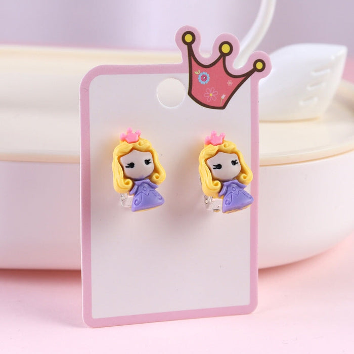 Wholesale Cartoon Earless Children's Ear Clips JDC-ES-Duor001 Earrings 朵蕊 Wholesale Jewelry JoyasDeChina Joyas De China