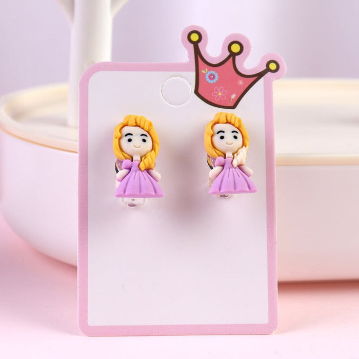 Wholesale Cartoon Earless Children's Ear Clips JDC-ES-Duor001 Earrings 朵蕊 Wholesale Jewelry JoyasDeChina Joyas De China