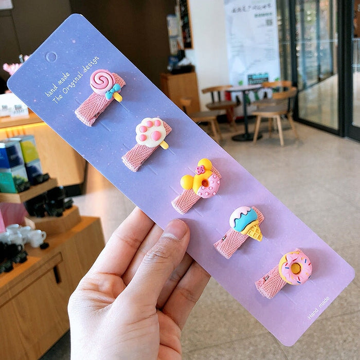 Wholesale Cartoon Flower Kids HairPin JDC-HC-Shij002 Hair Clips 世景 1 Wholesale Jewelry JoyasDeChina Joyas De China