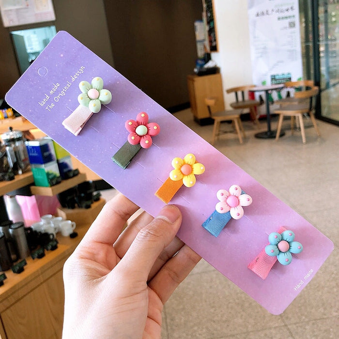 Wholesale Cartoon Flower Kids HairPin JDC-HC-Shij002 Hair Clips 世景 3 Wholesale Jewelry JoyasDeChina Joyas De China