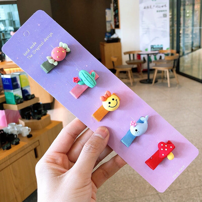 Wholesale Cartoon Flower Kids HairPin JDC-HC-Shij002 Hair Clips 世景 6 Wholesale Jewelry JoyasDeChina Joyas De China