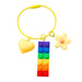 Wholesale Cartoon Love Flowers Plastic Rainbow Building Blocks Keychain JDC-KC-QiaM001 Keychains 恰美 Wholesale Jewelry JoyasDeChina Joyas De China