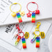 Wholesale Cartoon Love Flowers Plastic Rainbow Building Blocks Keychain JDC-KC-QiaM001 Keychains 恰美 Wholesale Jewelry JoyasDeChina Joyas De China