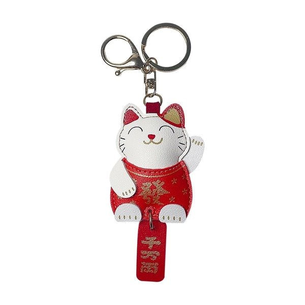 Wholesale Cartoon lucky cat keychain leather JDC-KC-JG066 Keychains 金葛 Wholesale Jewelry JoyasDeChina Joyas De China