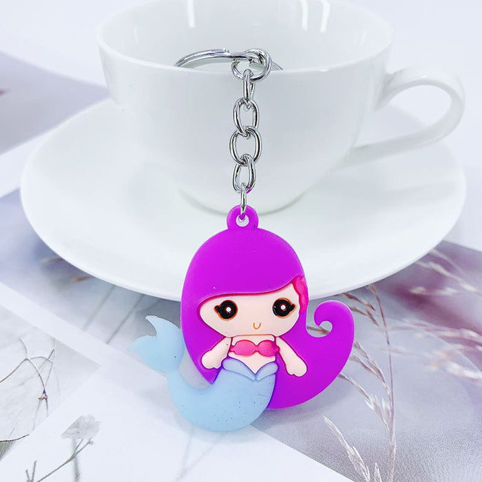 Wholesale cartoon mermaid alloy keychain MOQ≥ 10 JDC-KC-yongz007 Keychains 永泽 22 Wholesale Jewelry JoyasDeChina Joyas De China