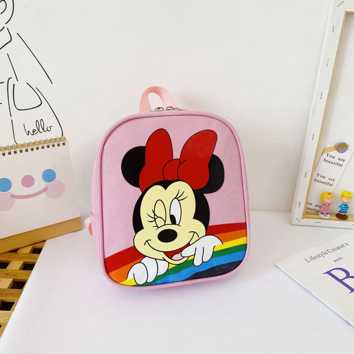 Wholesale cartoon nylon children's backpack JDC-BP-JiaQ012 Backpack Bags 家庆 pink Wholesale Jewelry JoyasDeChina Joyas De China