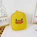 Wholesale cartoon nylon children's backpack JDC-BP-JiaQ012 Backpack Bags 家庆 yellow Wholesale Jewelry JoyasDeChina Joyas De China