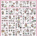 Wholesale cartoon pvc transparent Sticker set JDC-ST-GSWL010 Sticker JoyasDeChina pink 25 sheets in a bag Wholesale Jewelry JoyasDeChina Joyas De China