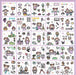 Wholesale cartoon pvc transparent Sticker set JDC-ST-GSWL010 Sticker JoyasDeChina purple 25 sheets in a bag Wholesale Jewelry JoyasDeChina Joyas De China