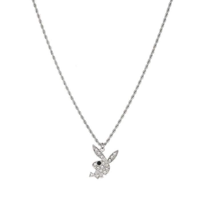 Wholesale cartoon rabbit diamond necklace JDC-NE-YiD002 necklaces 宜达 XH0786-white Wholesale Jewelry JoyasDeChina Joyas De China