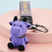 Wholesale Cartoon Resin Cow Keychain JDC-KC-WS132 Keychains 围颂 purple OPP bag Wholesale Jewelry JoyasDeChina Joyas De China
