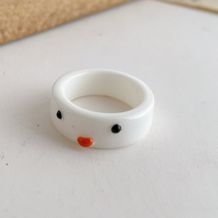 Wholesale cartoon resin frog ring JDC-RS-F084 Rings 韩之尚 Wholesale Jewelry JoyasDeChina Joyas De China