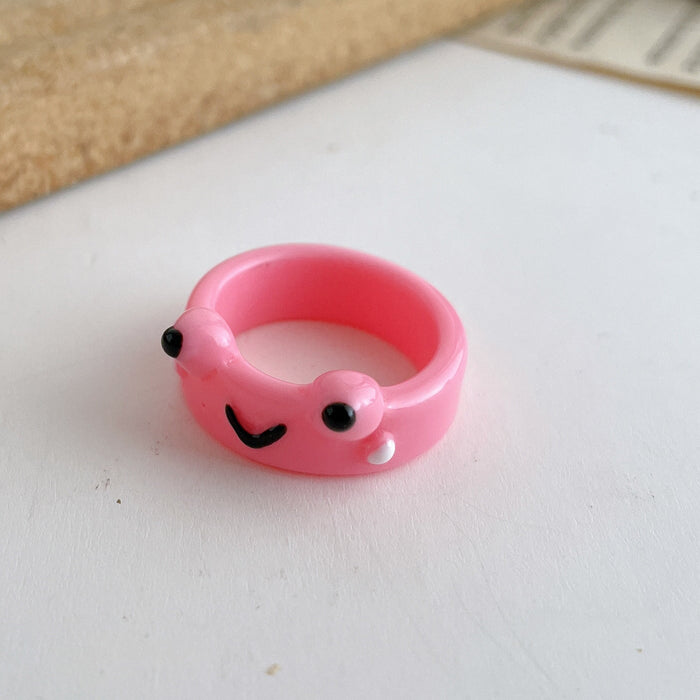Wholesale cartoon resin frog ring JDC-RS-F084 Rings 韩之尚 5443308 Wholesale Jewelry JoyasDeChina Joyas De China