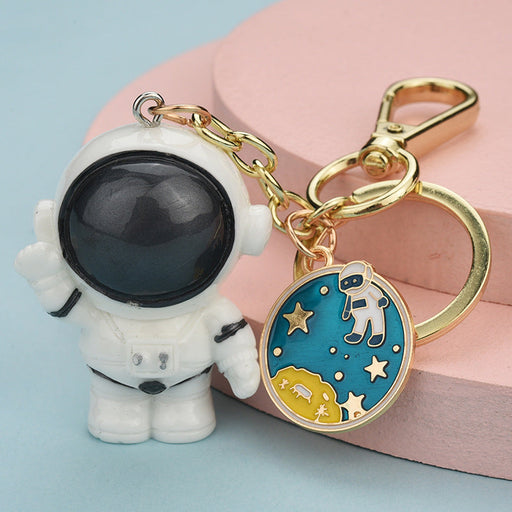 Wholesale Cartoon Resin Metal Astronaut Spaceman Keychain JDC-KC-WS149 Keychains 围颂 black OPP bag Wholesale Jewelry JoyasDeChina Joyas De China