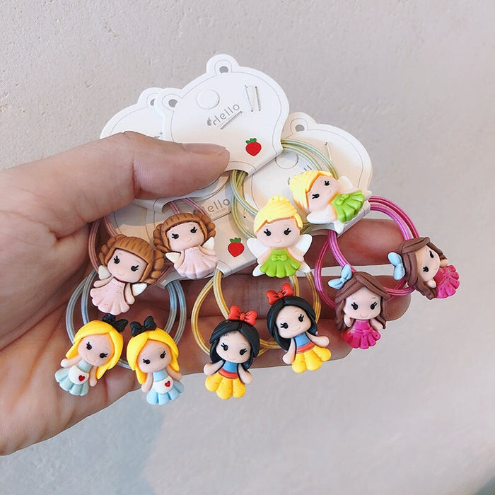Wholesale cartoon rubber band children hair scrunchies MOQ≥5 JDC-HS-Shij009 Hair Scrunchies 世景 Wholesale Jewelry JoyasDeChina Joyas De China