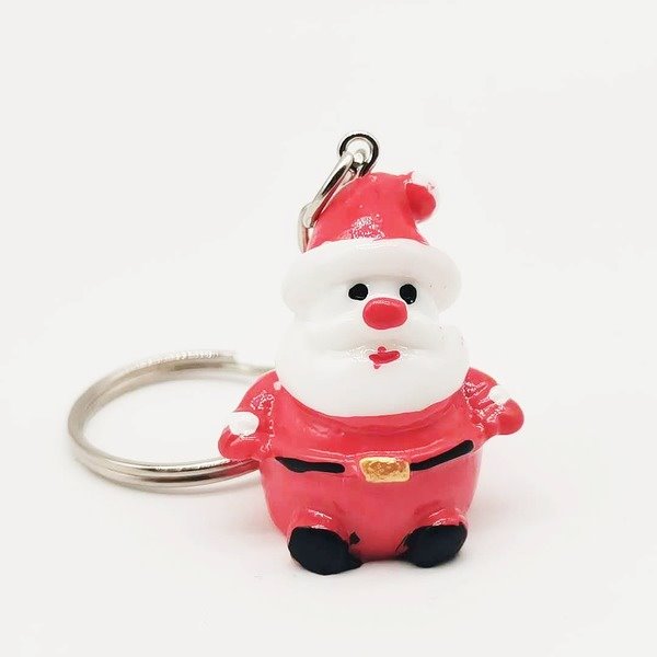 Wholesale cartoon Santa Claus Christmas resin keychain JDC-KC-YY138 Keychains 围颂 Wholesale Jewelry JoyasDeChina Joyas De China