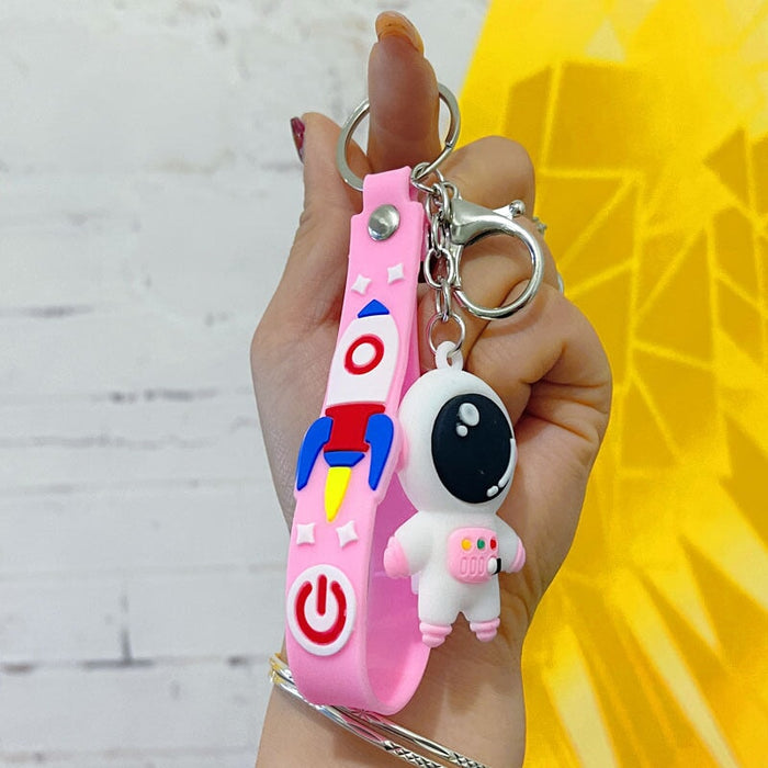 Wholesale Cartoon Silicone Astronaut Keychain (M) JDC-KC-Yonuo007 Keychains 柚诺 Wholesale Jewelry JoyasDeChina Joyas De China