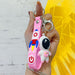 Wholesale Cartoon Silicone Astronaut Keychain (M) JDC-KC-Yonuo007 Keychains 柚诺 pink Wholesale Jewelry JoyasDeChina Joyas De China